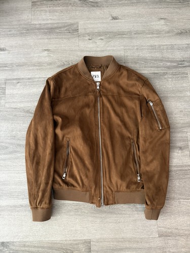 Zara brown bomber jacket - zara,