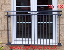 UK Building regulations Juliet Balcony , Railings ( No. 48 ) 1200 mm - 5000 mm