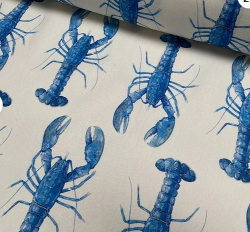 Blue lobster print - lobster,