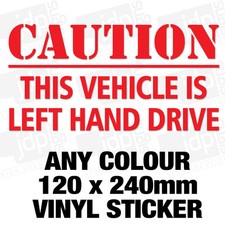 CAUTION THIS VEHICLE IS LEFT