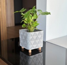 Flower Pot On Legs Home Decor Modern Plant Holder Pots Indoor Garden