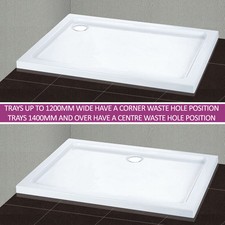 Slimline Rectangle/Square/Quadrant Shower Tray Free Waste for Shower Enclosure