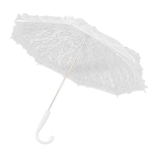 Lace umbrella white bridal - lace,