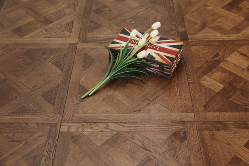 Dark mahagon oak parquet - dark,