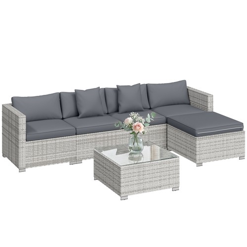 Outsunny pieces rattan - outsunny, 6