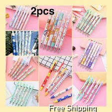 Gel Pens Ink Black Pen For Boys & Girls Business School Home Black 2Pcs