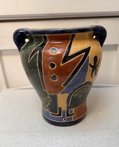 Stoneware pottery twin handled - twin,