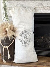 Antique Grain Sack Pillow -