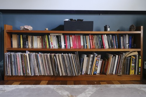 Solid teak mid century book - century,