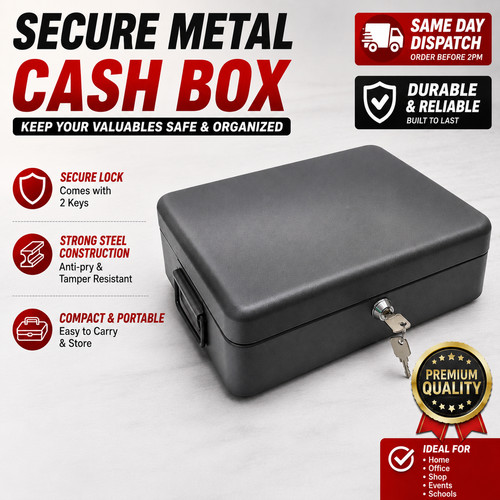 Security lock box fireproof - box,