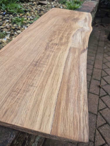Rustic live edge oak floating - live,
