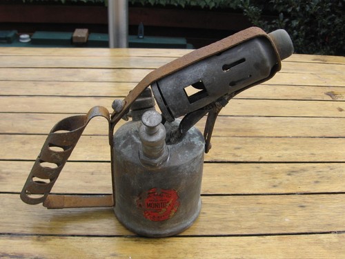 Vintage brass blow torch - brass, #
