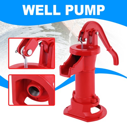 Antique hand water pump - pump, cast