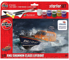 Airfix Starter Set RNLI Shannon Class Lifeboat 1:72 Scale Model Kit A55015 NEW!