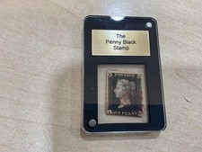 Gb penny Black 1d Stamp red mx IH N112