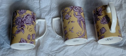 New spode ochre - 3, mugs