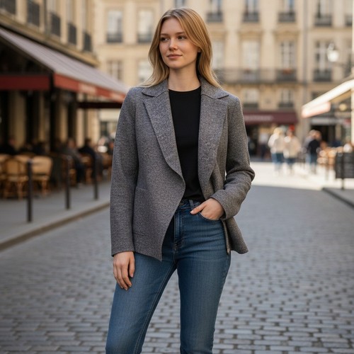 Oska boiled wool - wool, jacket
