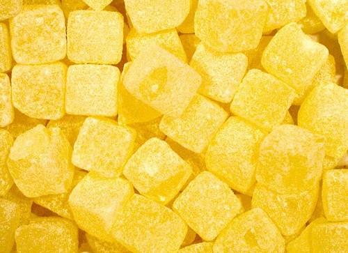 Pineapple cubes retro sweets - retro,