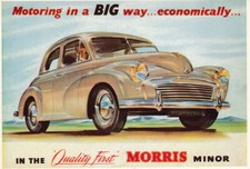 1955 Morris Minor 2-Door Split-Screen, Mayfair Cards of London Release, 6x4 inch