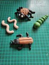 Cake Topper  Edible Fondant Creepy Crawlies , Bugs 
