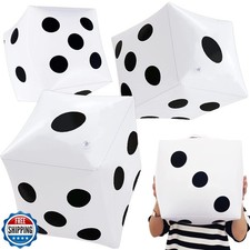 3 Pack 13 Inch Jumbo Inflatable Dice,Fun Giant Large Inflatable Dice for Indo