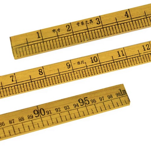 Wooden metre stick ruler - wooden,