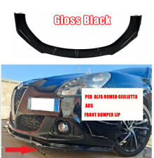 FOR ALFA ROMEO GIULIETTA FRONT BUMPER LIP VALANCE SPOILER SPLITTER GLOSS BLACK