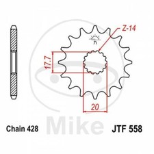 SPROCKET 20 428 726.13.65