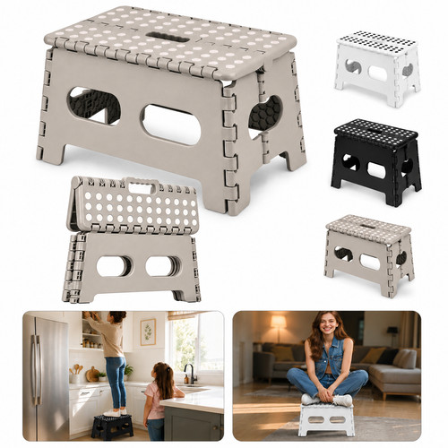 9in folding step stool - folding,