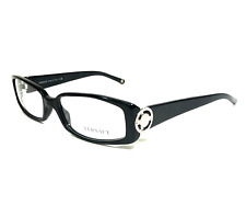 Versace Eyeglasses Frames MOD.3101-B 638 Polished Black Silver Crystal 52-15-130