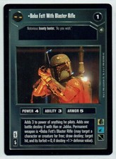 STAR WARS CCG ENHANCED PREMIERE BOBA FETT WITH BLASTER RIFLE ex