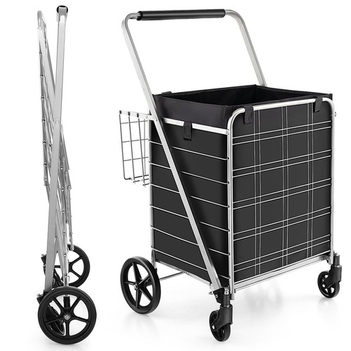 Folding shopping cart - folding,