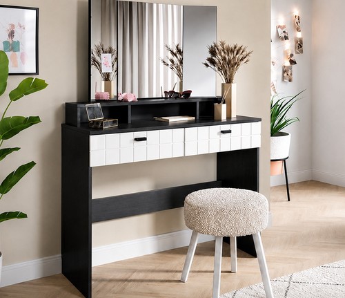 Black white dressing - white,