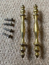 2x brass- RETRO VINTAGE STYLE KITCHEN CABINET CUPBOARD DOOR DRAWER WARDROBE