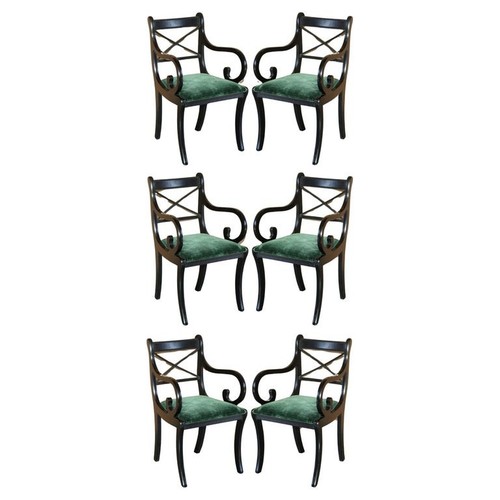 Six vintage english regency - vintage,