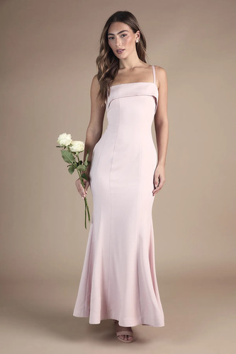 Coast blush bridesmaid dress - bridesmaid,
