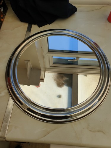 Vintage round wall mirror - vintage, with