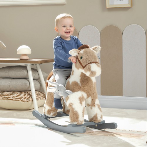 Baby rocking horse plush - rocking,