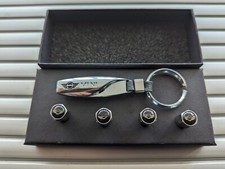 MINI COOPER Luxury leather keyring keychain fob Gift box UK