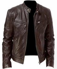 MEN'S CAFE RACER BROWN  BIKER