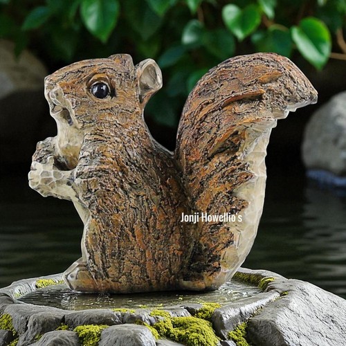 Red squirrel garden ornament - squirrel,