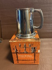 Cooper Brothers & Sons Sheffield - Fine English Pewter Tankard - Half Pint