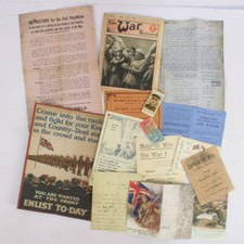 Replica British WW1 Paperwork