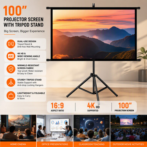 Projection screen with - screen,