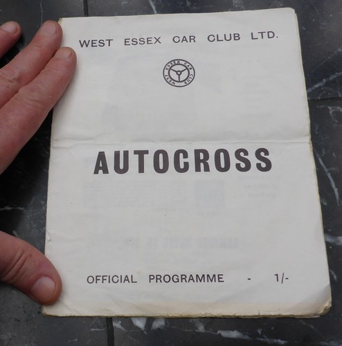 Old programme autocross - programme, west