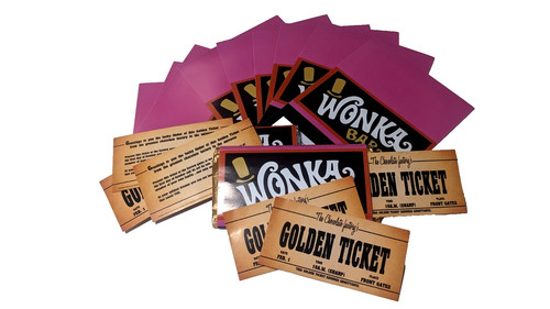 Wonka chocolate bar - 5x,
