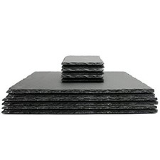 Placemats & Coasters Natural Slate 12pc Dinner Place Mats Serving Boards | M&W