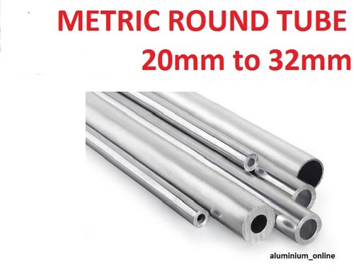 Aluminium round tube metric - round,