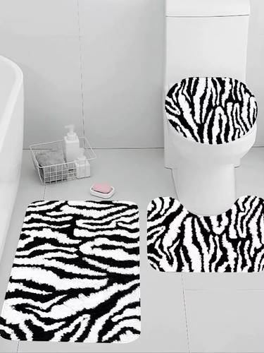 Animal print bathroom mats - mats, 3