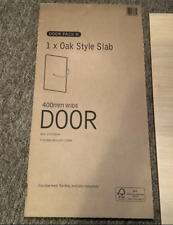 B&Q Kitchen Door Front Door Pack N Oak Style Slab 400mm Wide